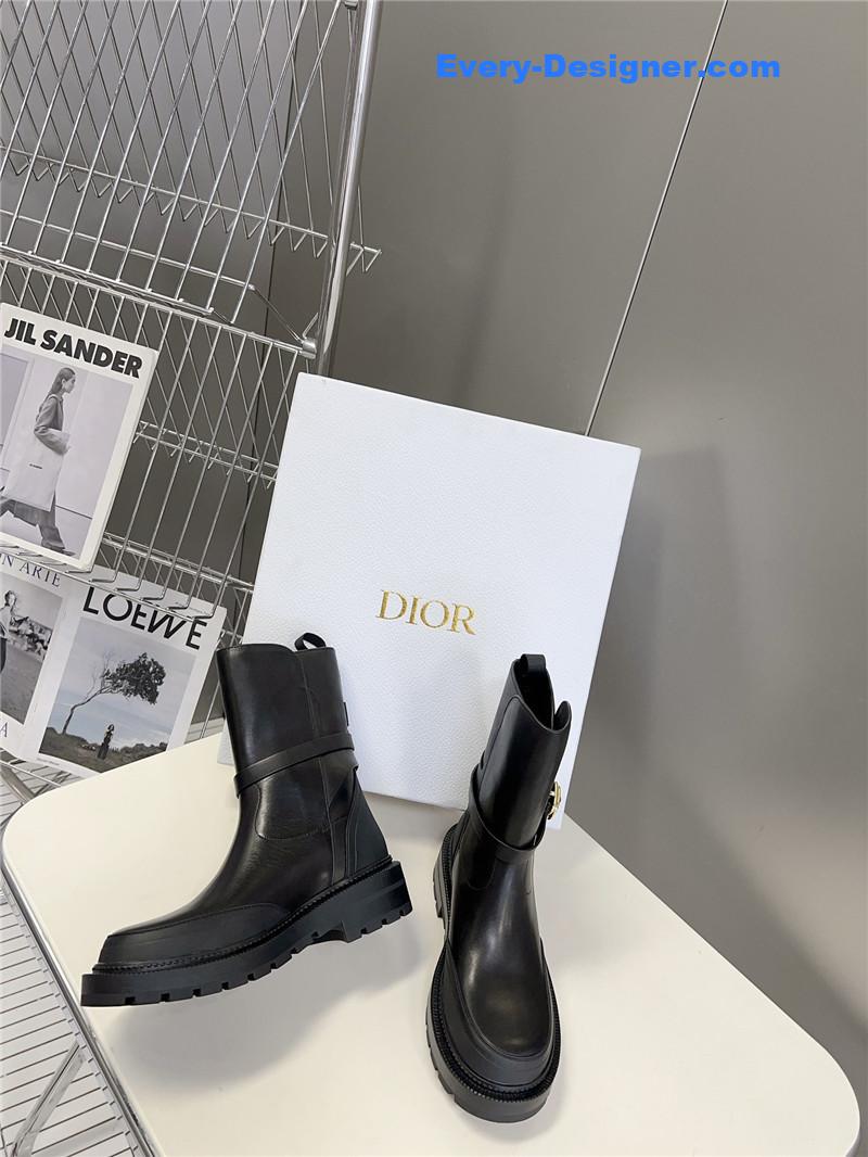 D10r autumn and winter catwalk style mid-calf boots