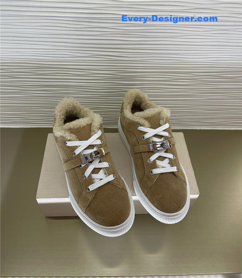 Hermes new classic Kelly buckle casual shoes