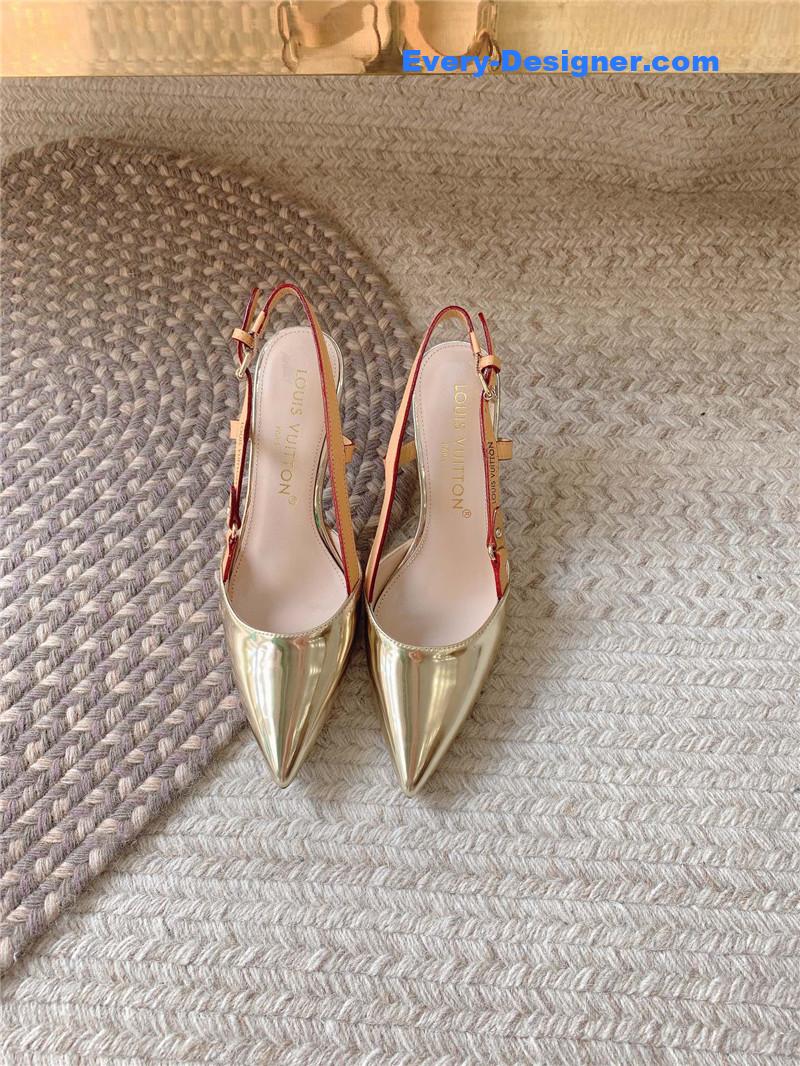 l0vis Vvtt0n lv new blossom slingback high heels