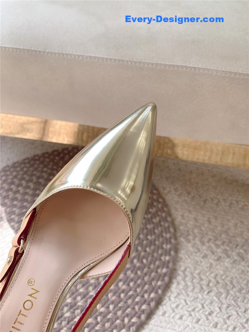 l0vis Vvtt0n lv new blossom slingback high heels