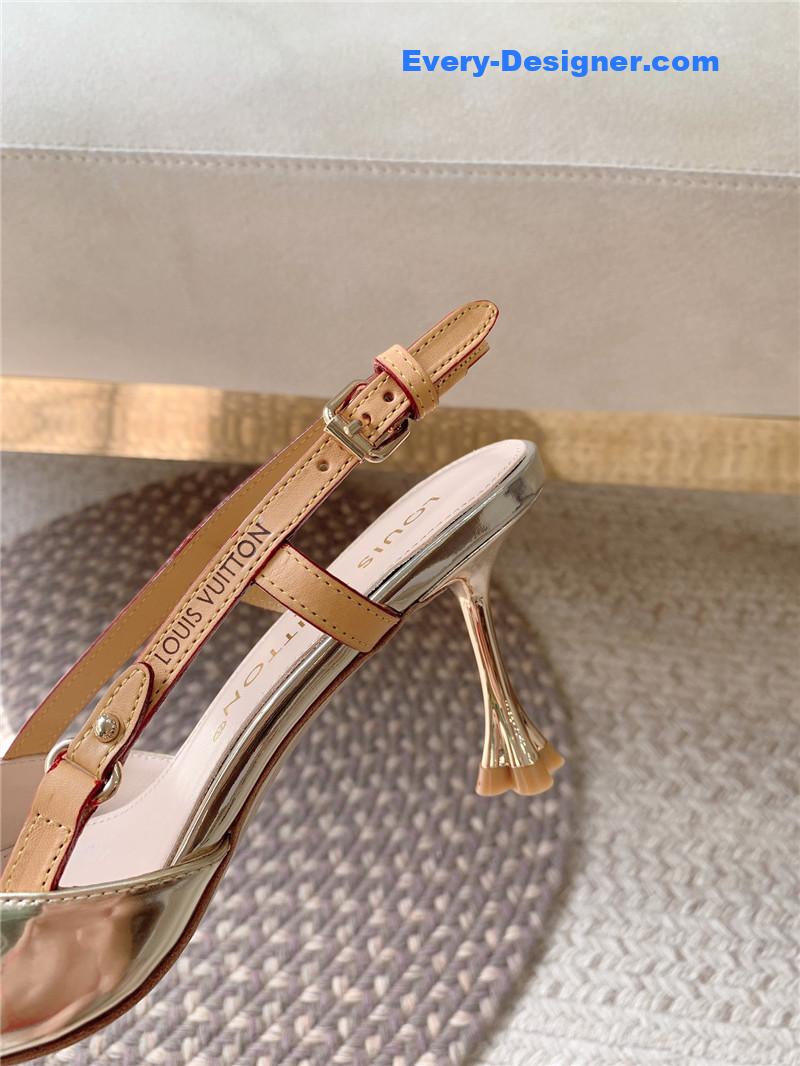 l0vis Vvtt0n lv new blossom slingback high heels