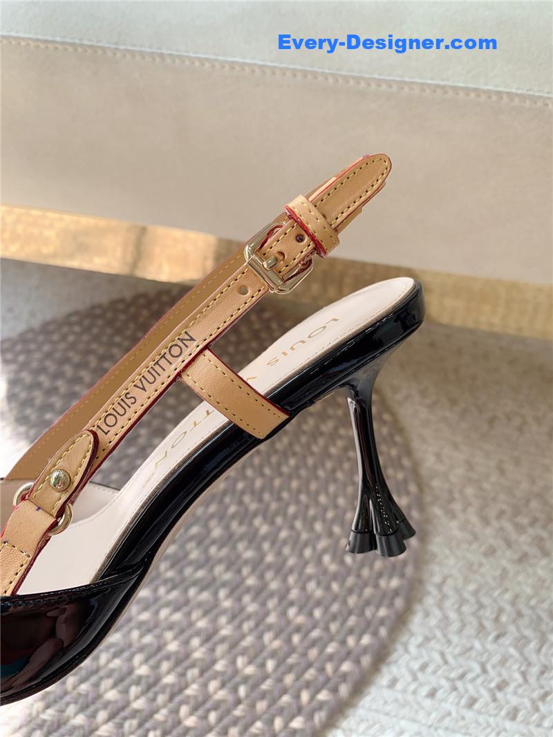 l0vis Vvtt0n lv new blossom slingback high heels