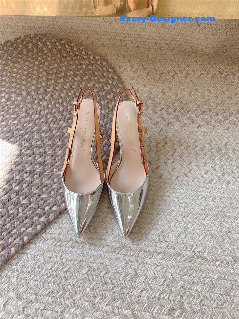 l0vis Vvtt0n lv new blossom slingback high heels