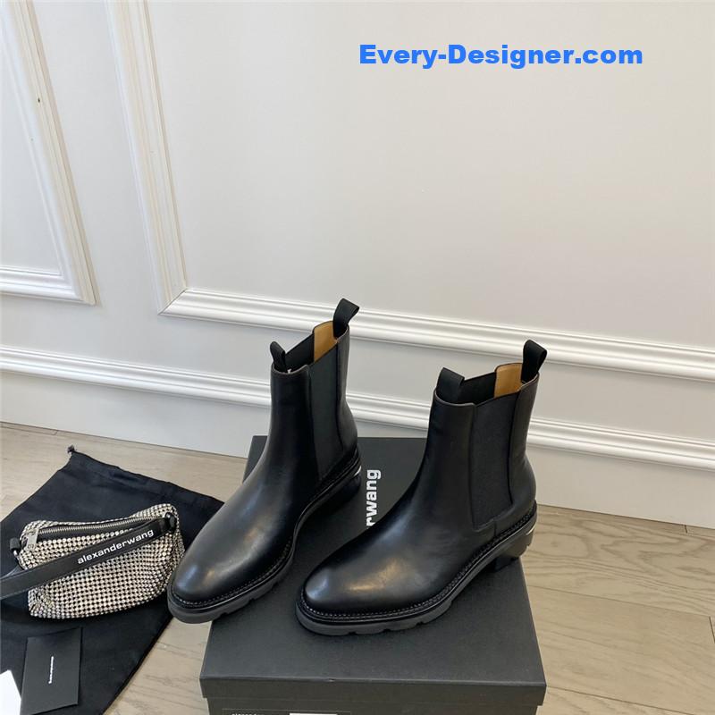 A1exa*der wang square toe small square toe chelsea short boots