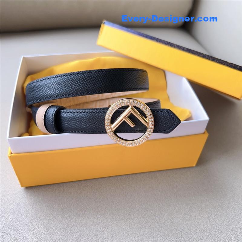 F**di 2.0cm reversible belt