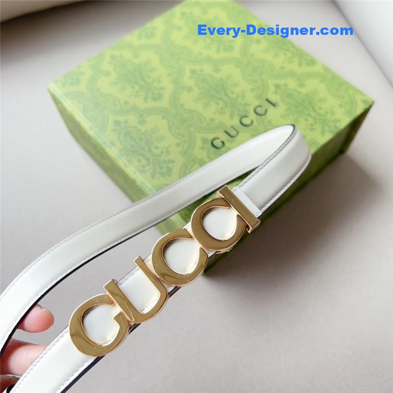 Gvc*1 double g embellishment + square buckle belt