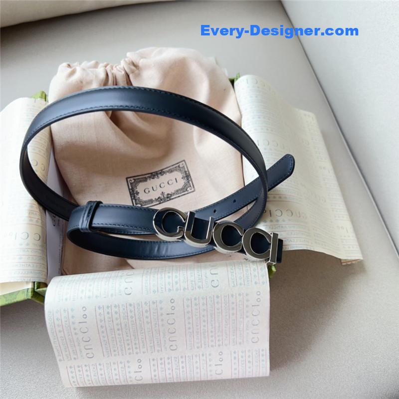 Gvc*1 double g embellishment + square buckle belt