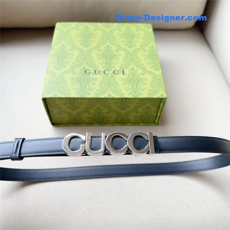 Gvc*1 double g embellishment + square buckle belt