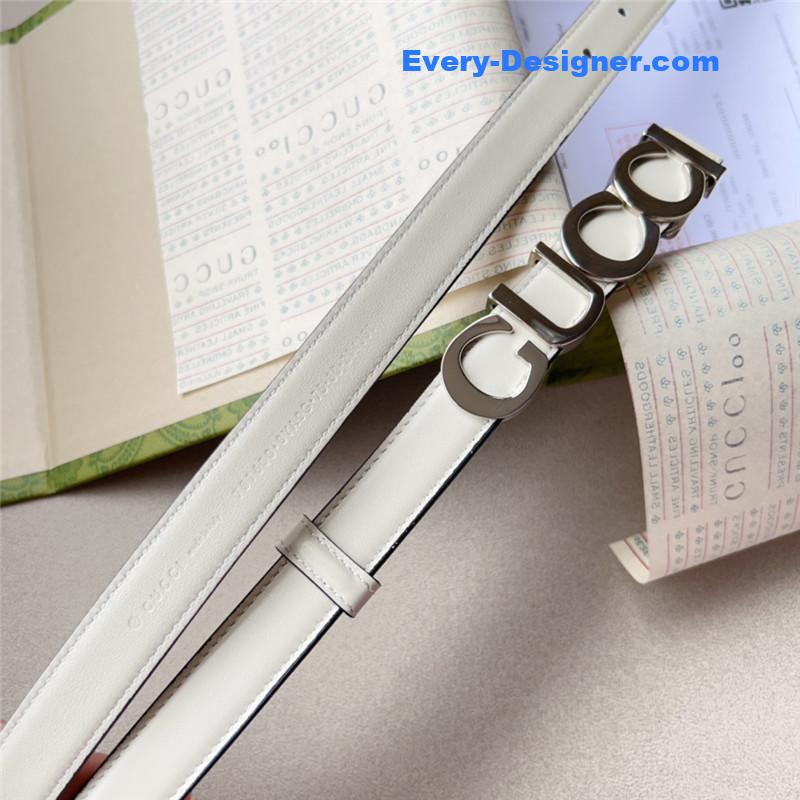 Gvc*1 double g embellishment + square buckle belt