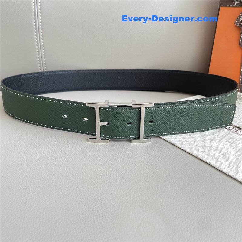 Hermes classic double-sided pebbled belt