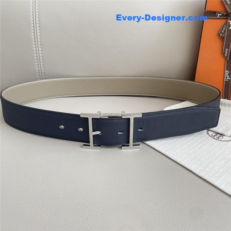 Hermes classic double-sided pebbled belt
