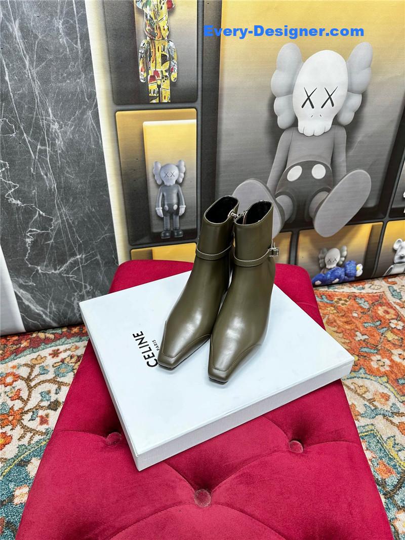 Ce1i*e arc de triomphe pointed toe early autumn short boots