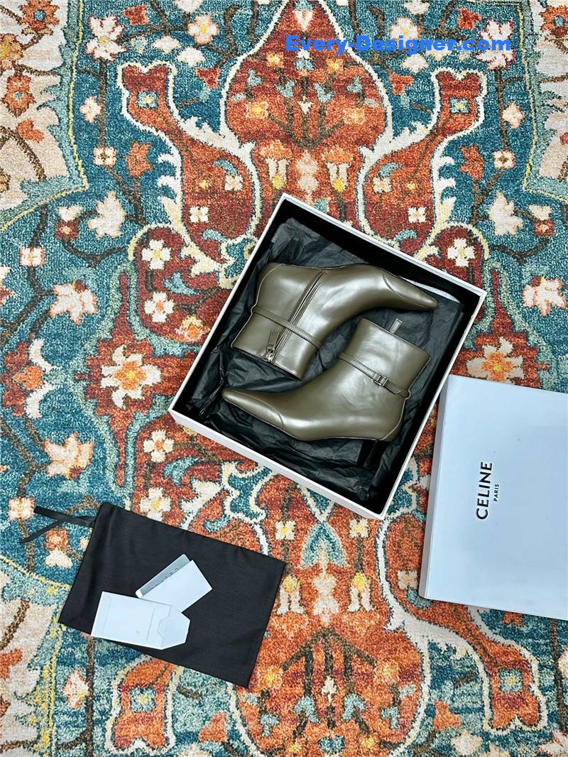 Ce1i*e arc de triomphe pointed toe early autumn short boots