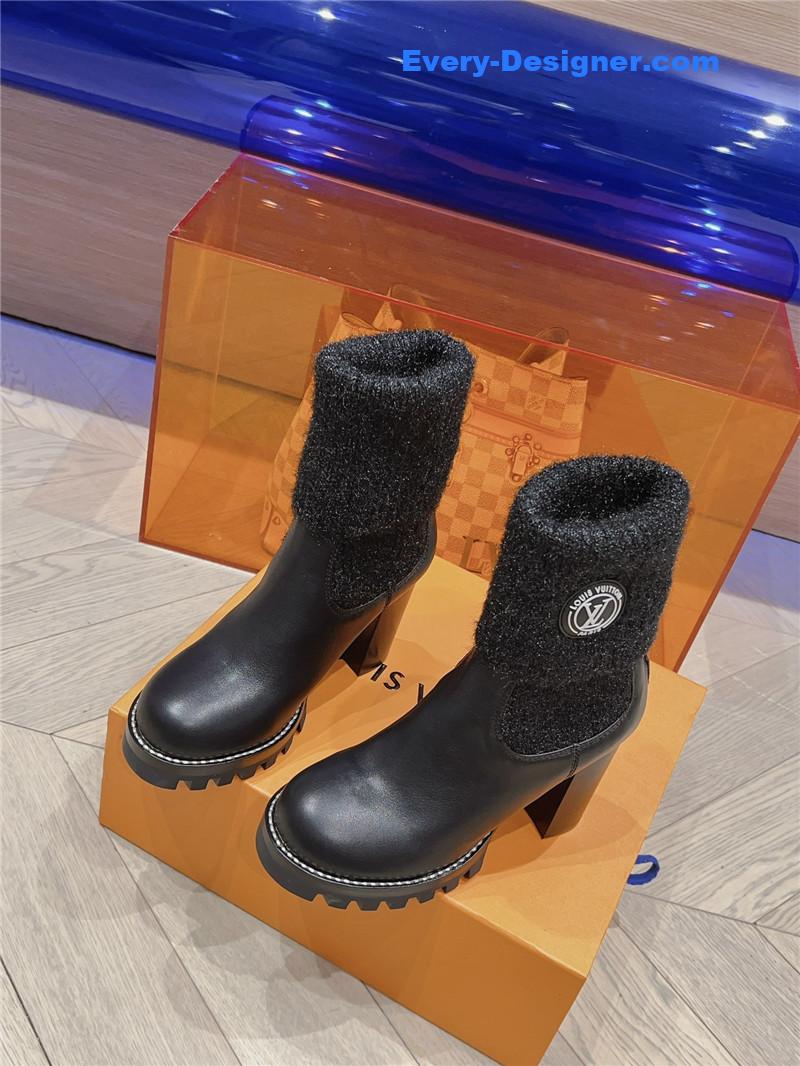 l0vis Vvtt0n lv new wool high heel boots