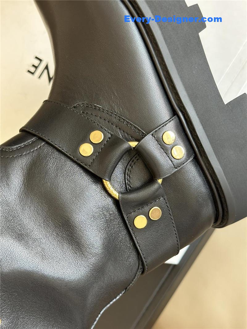 Ce1i*e thick sole mid-calf boots