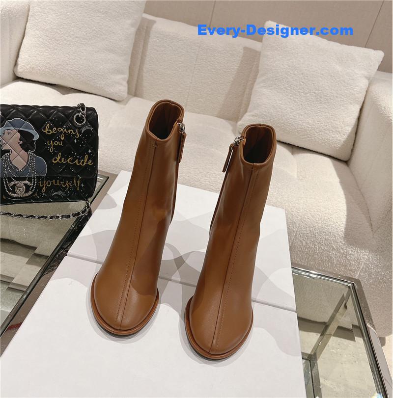 the row new autumn and winter side pull high heel boots
