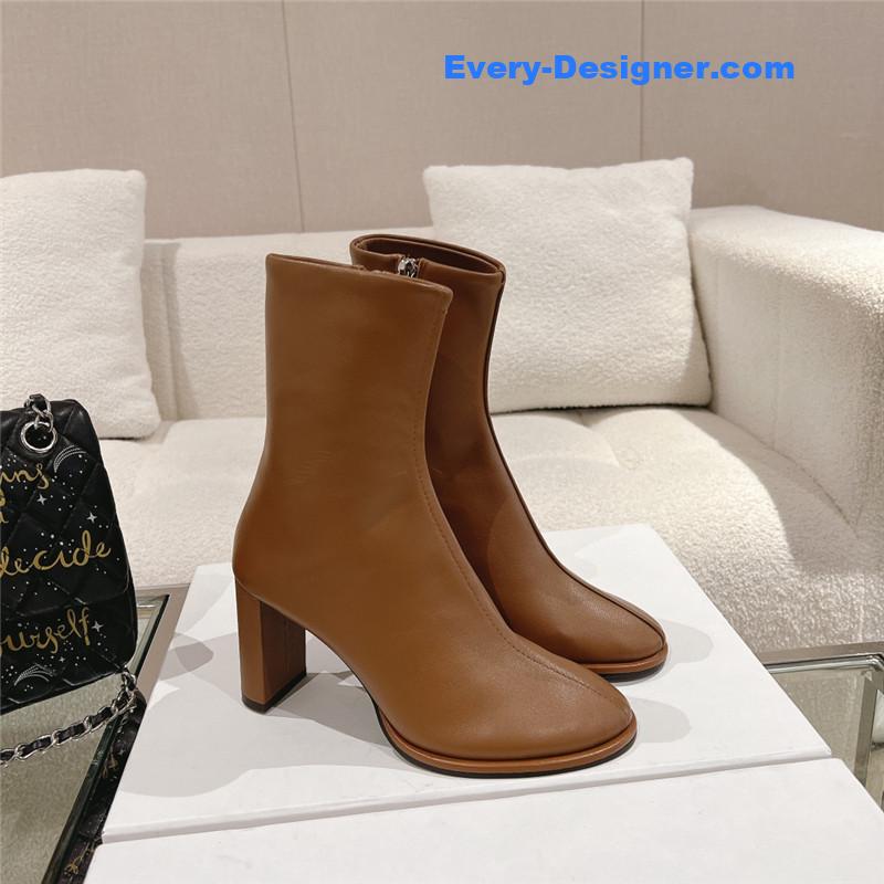 the row new autumn and winter side pull high heel boots