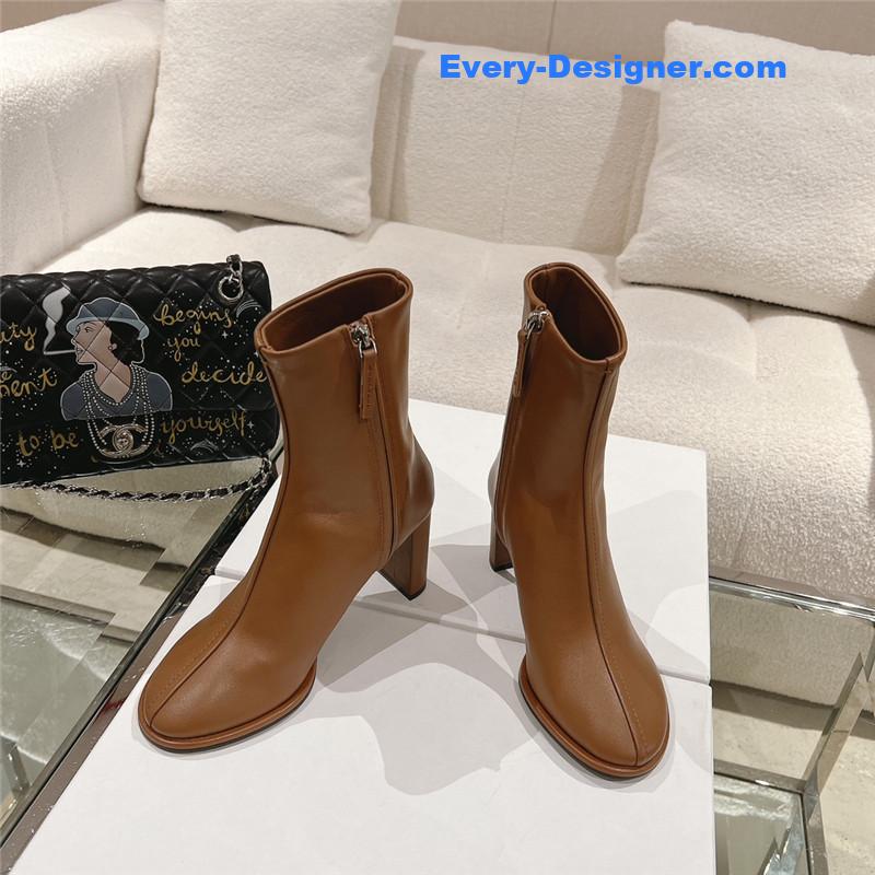 the row new autumn and winter side pull high heel boots