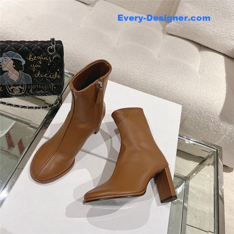 the row new autumn and winter side pull high heel boots