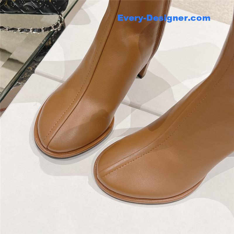 the row new autumn and winter side pull high heel boots