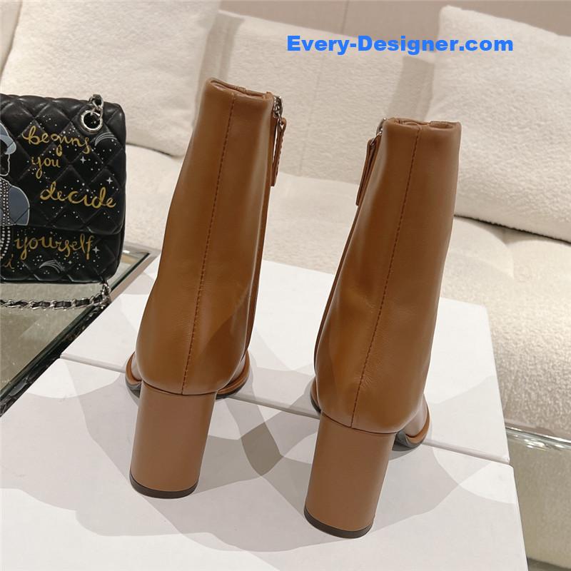 the row new autumn and winter side pull high heel boots