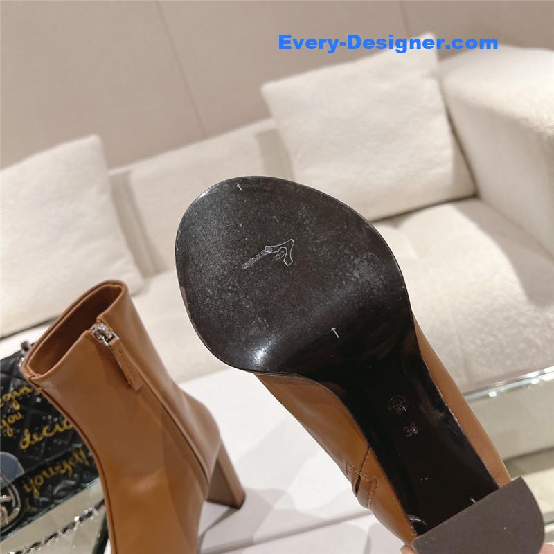 the row new autumn and winter side pull high heel boots