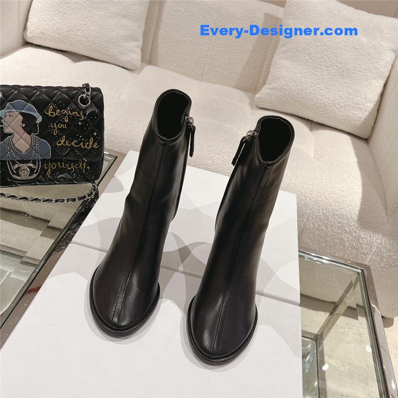 the row new autumn and winter side pull high heel boots