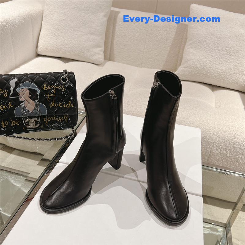 the row new autumn and winter side pull high heel boots
