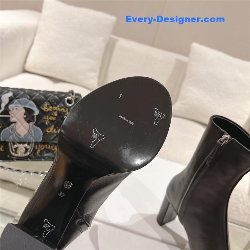 the row new autumn and winter side pull high heel boots