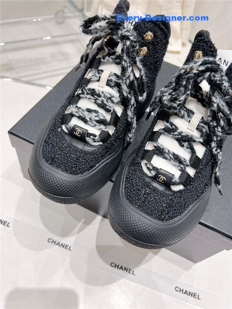 CC sports lace-up thick-soled women’s boots