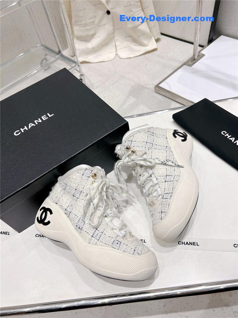 CC sports lace-up thick-soled women’s boots