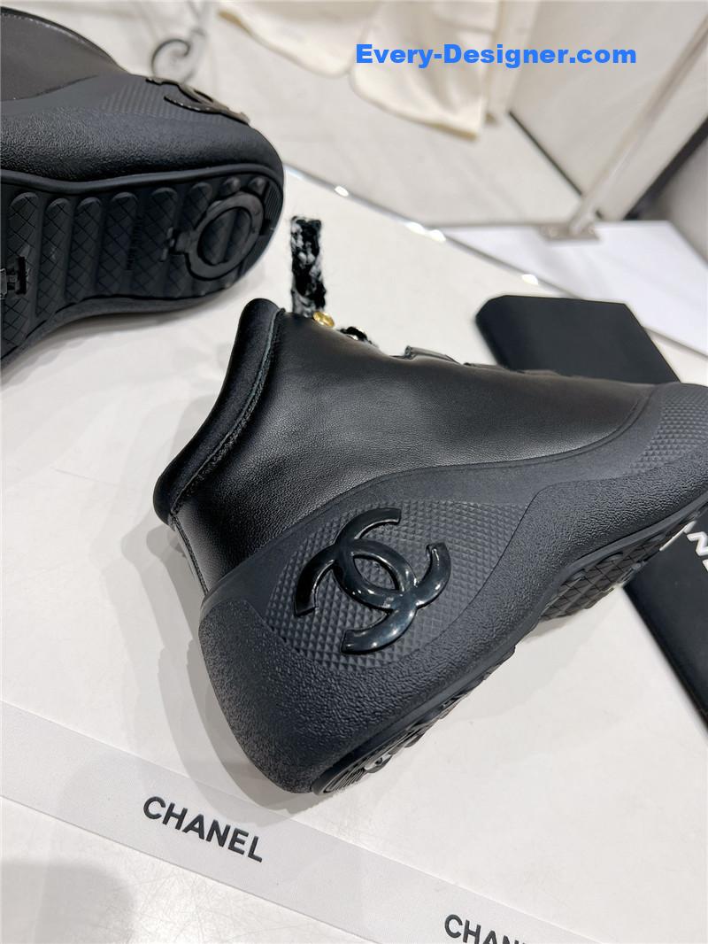 CC sports lace-up thick-soled women’s boots