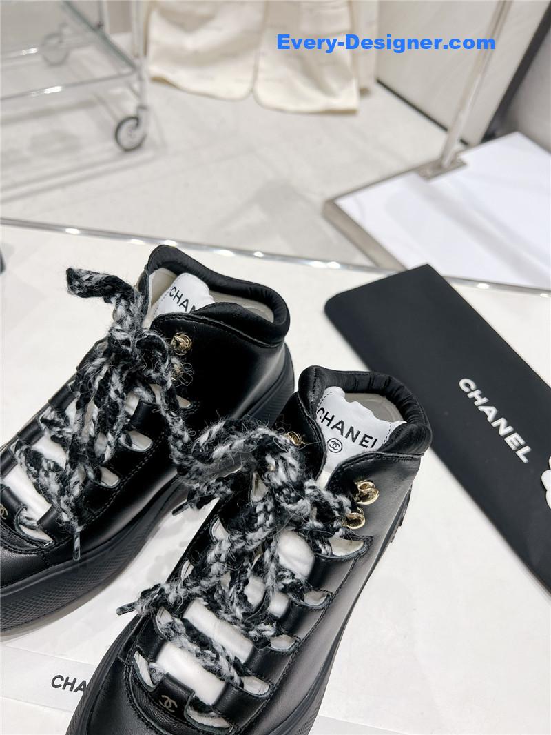 CC sports lace-up thick-soled women’s boots