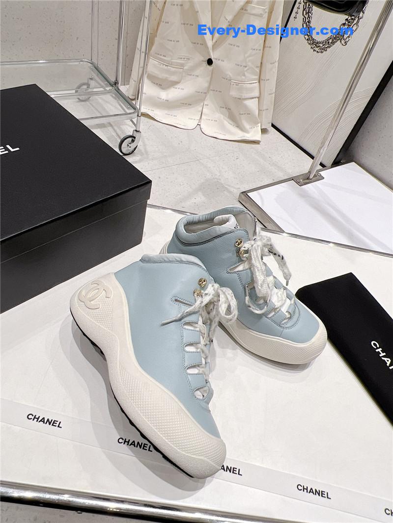 CC sports lace-up thick-soled women’s boots