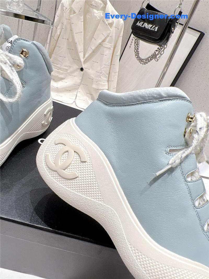 CC sports lace-up thick-soled women’s boots