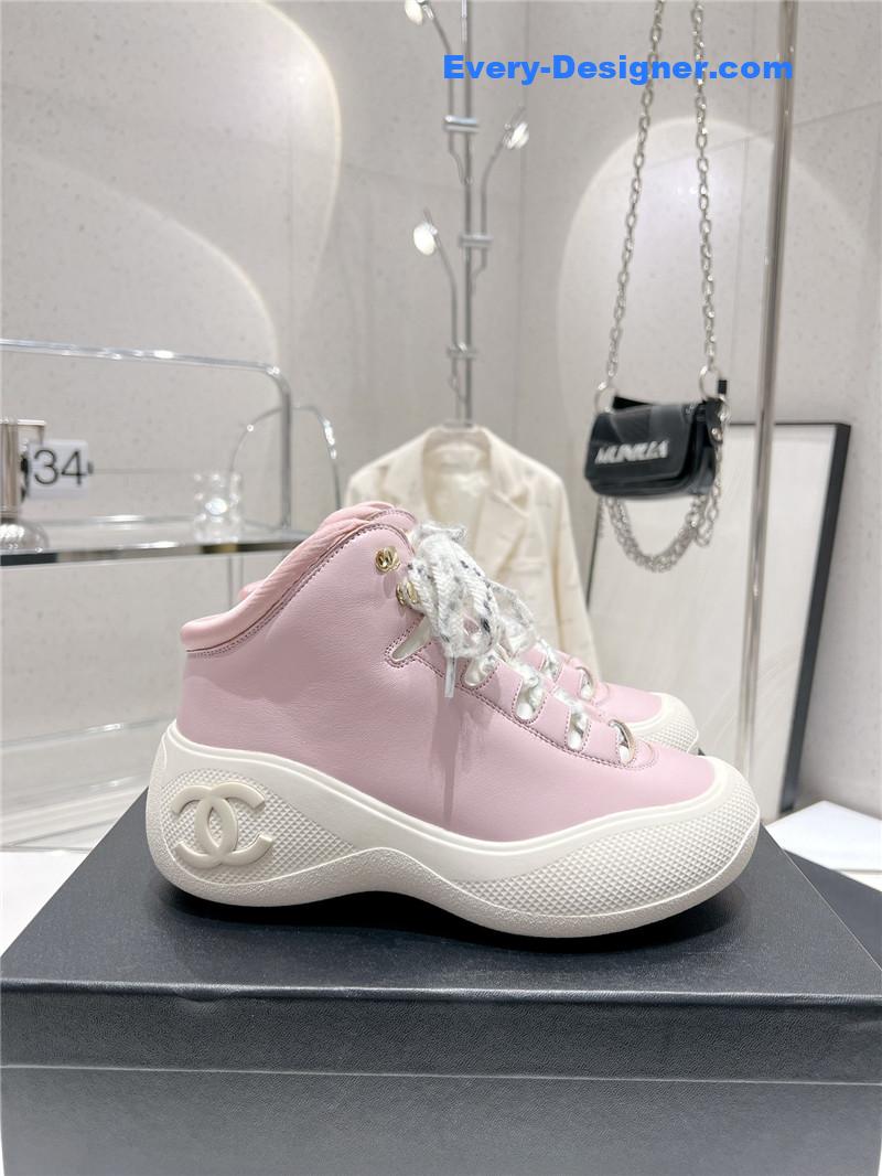 CC sports lace-up thick-soled women’s boots