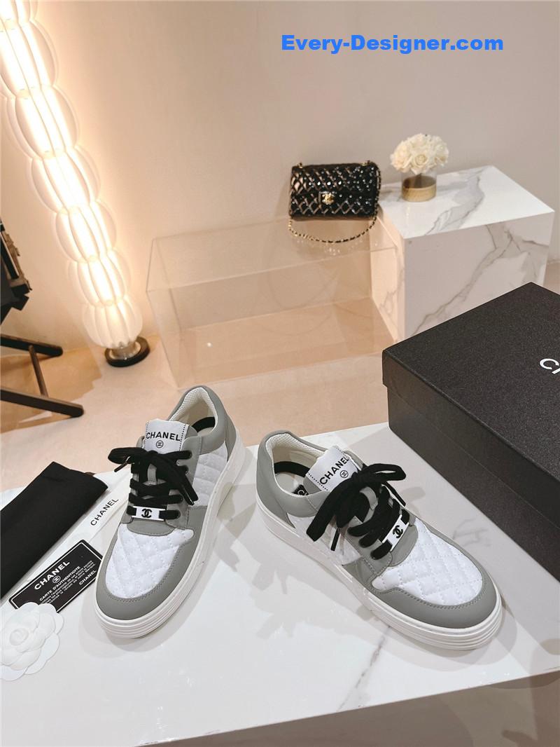 CC new all-leather color diamond skateboard shoes