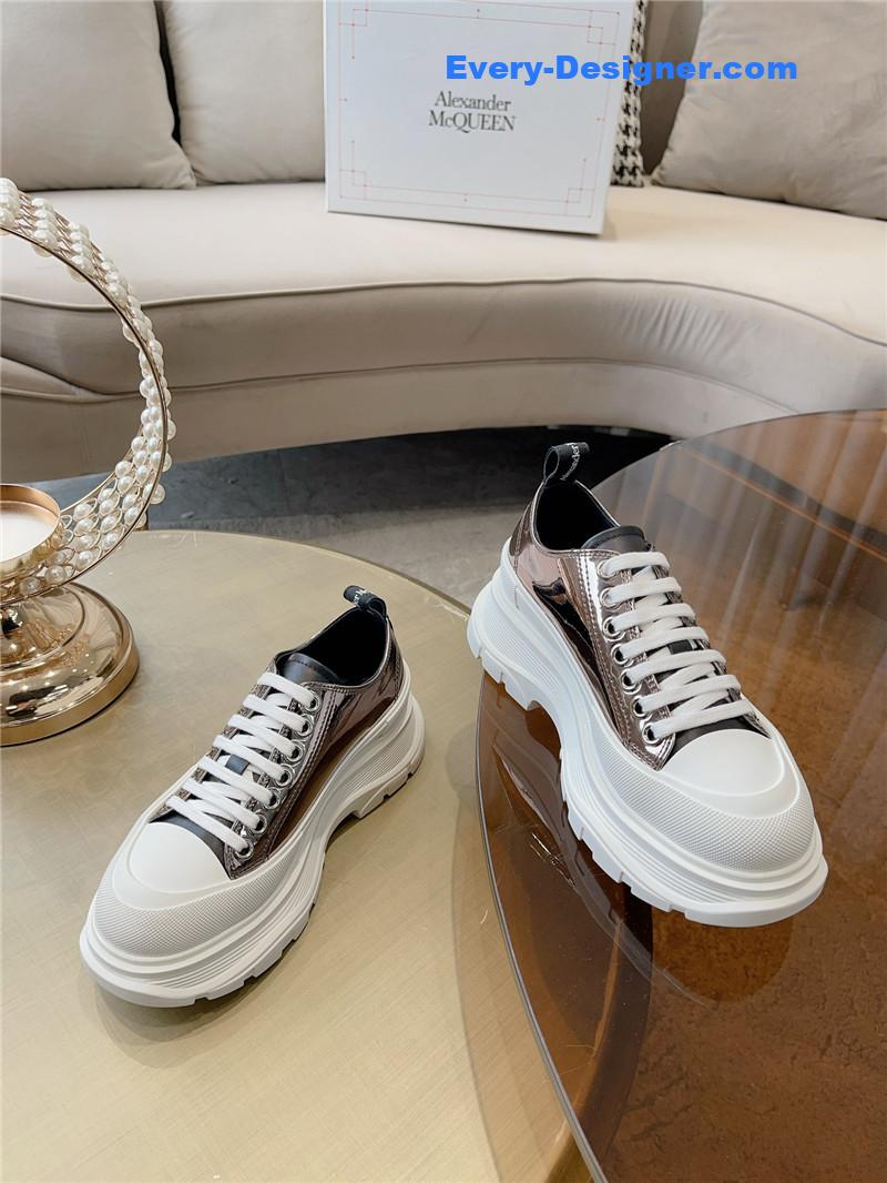 a1exa*der Mcqv*en new canvas series thick-soled dad shoes