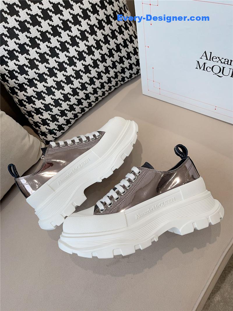 a1exa*der Mcqv*en new canvas series thick-soled dad shoes