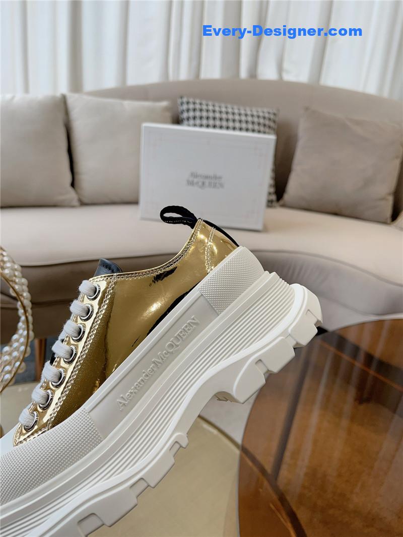 a1exa*der Mcqv*en new canvas series thick-soled dad shoes