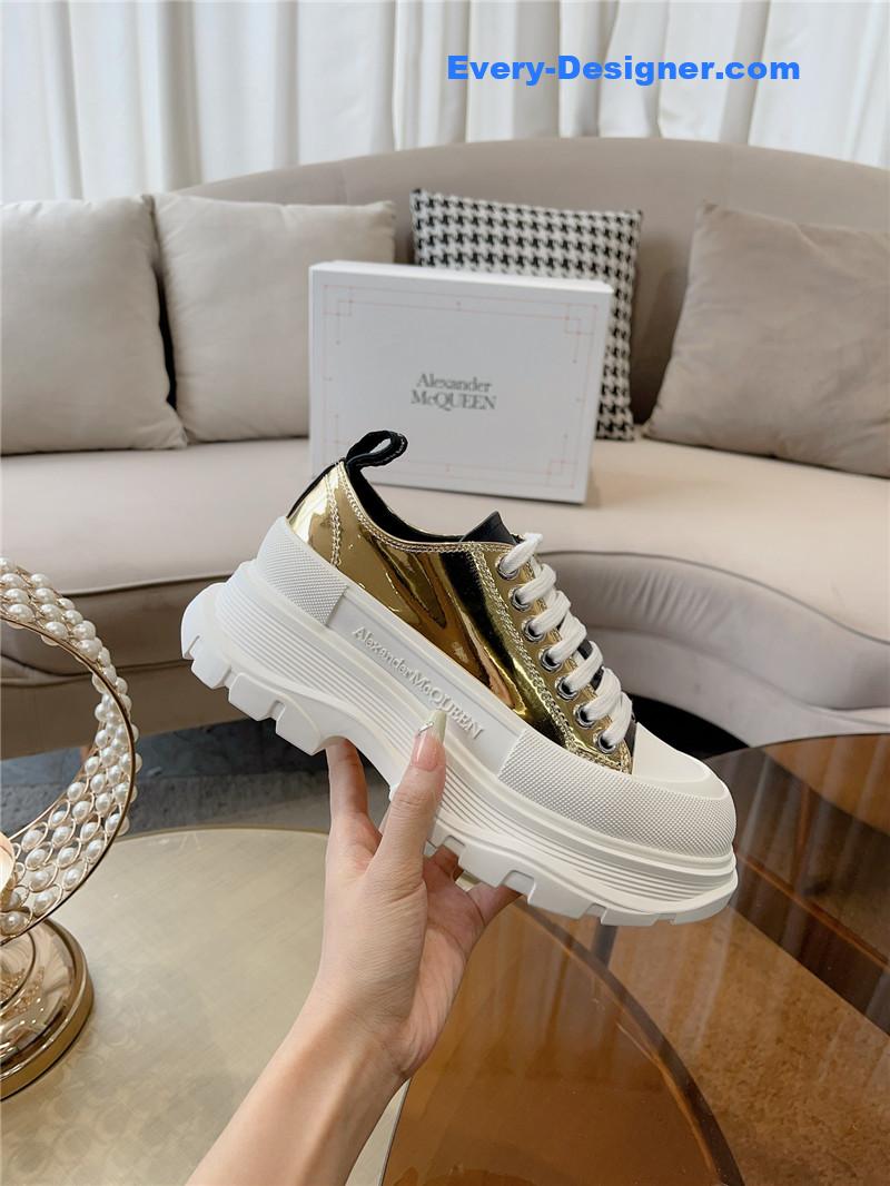 a1exa*der Mcqv*en new canvas series thick-soled dad shoes