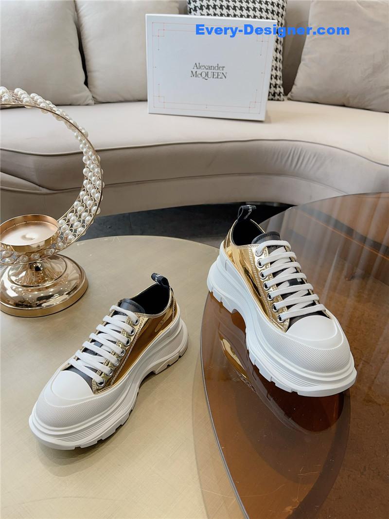 a1exa*der Mcqv*en new canvas series thick-soled dad shoes