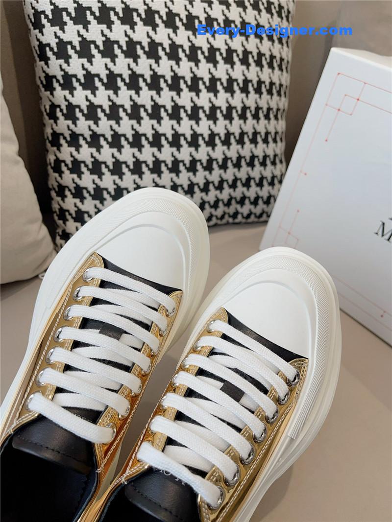 a1exa*der Mcqv*en new canvas series thick-soled dad shoes