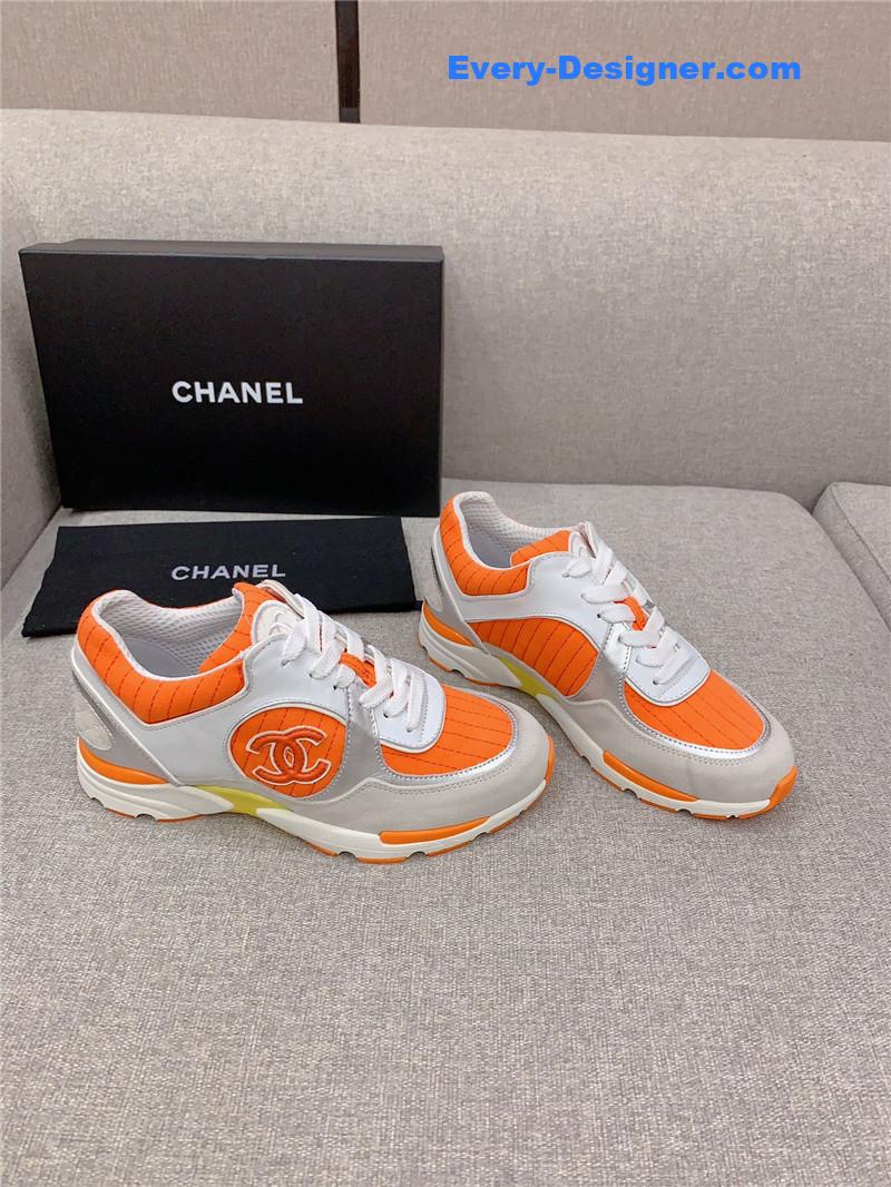 Chanel new color block sneakers