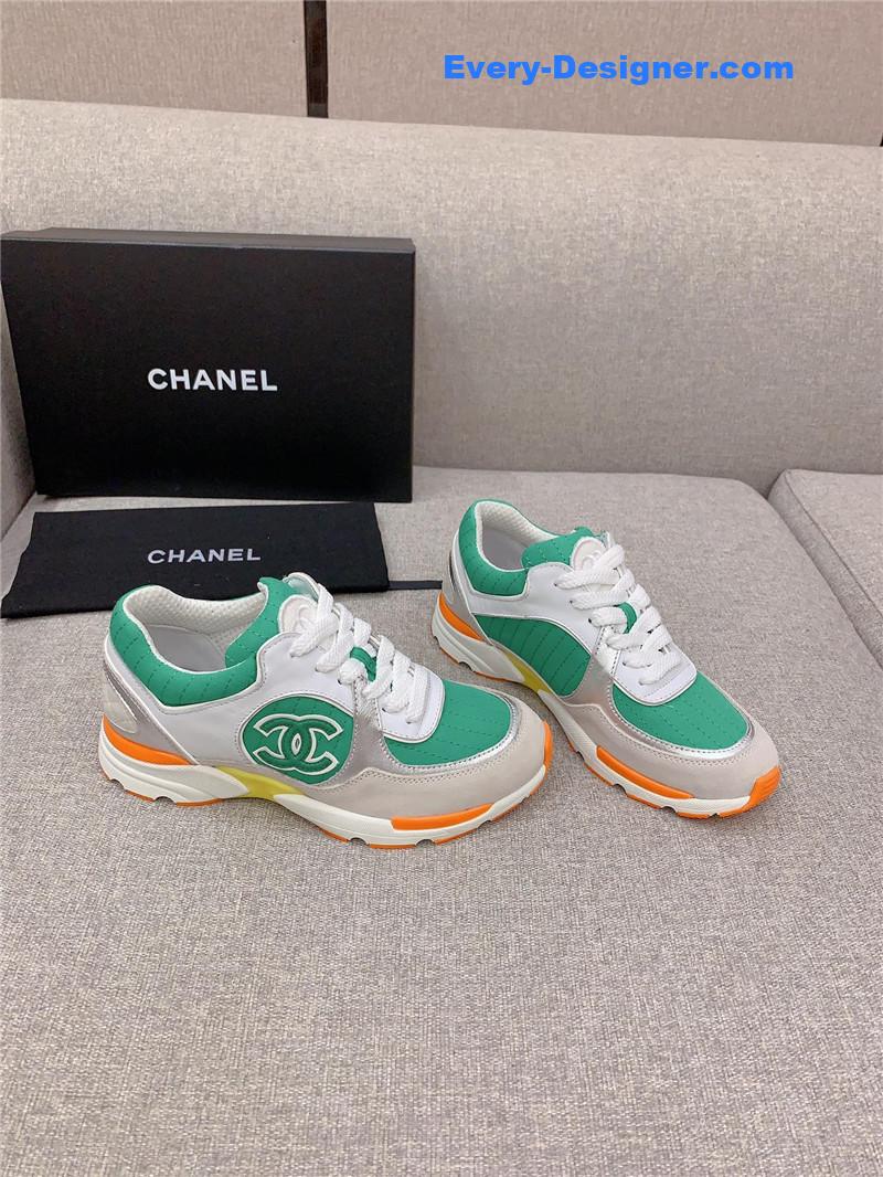 Chanel new color block sneakers