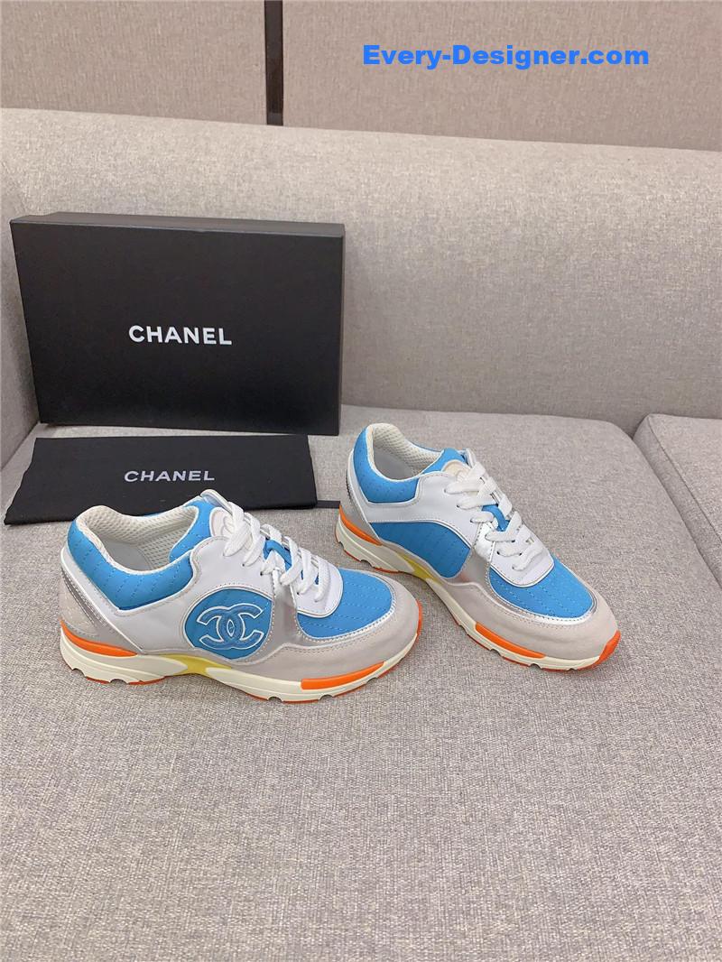 Chanel new color block sneakers