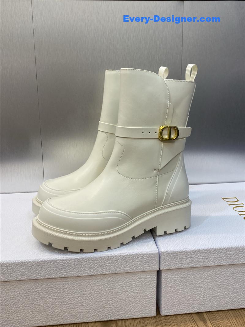 D10r cd letter logo hardware buckle motorcycle boots