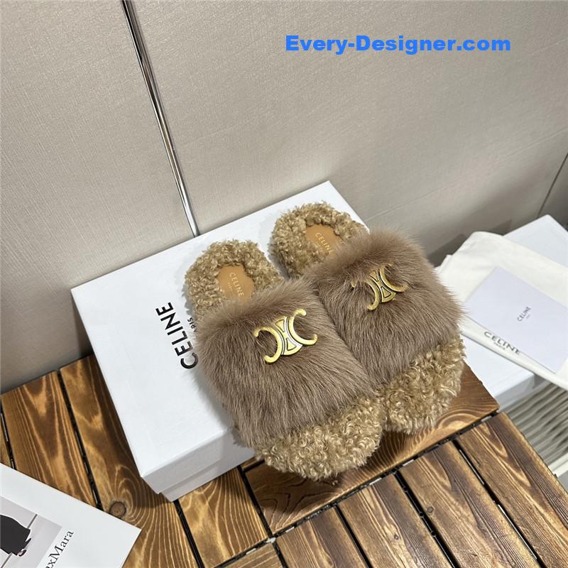 Ce1i*e new autumn and winter wool slippers