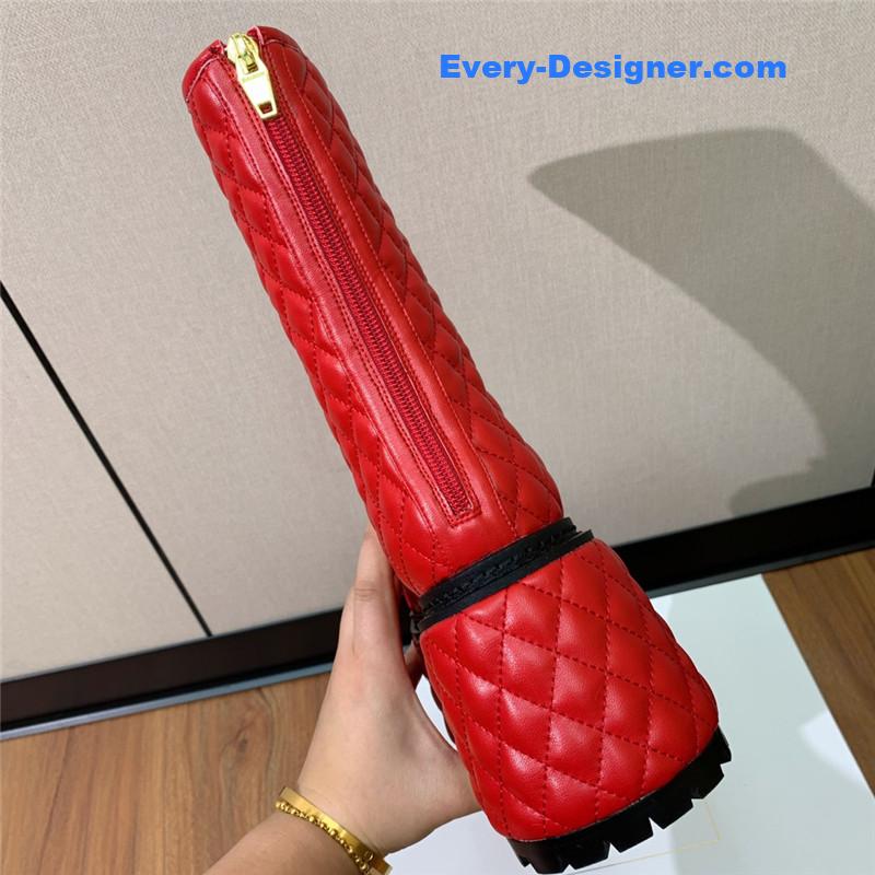 Balmain electro-embroidered leather platform boots