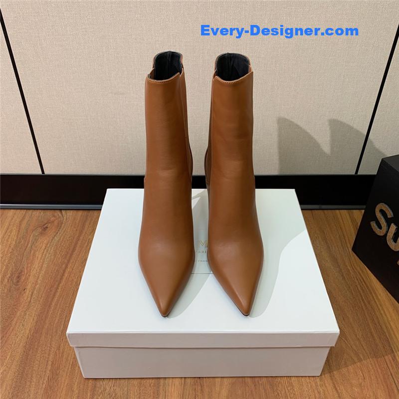 Balmain pointed toe metal heel boots